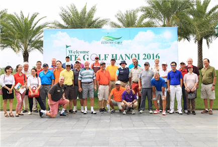 Tk Golf Tournament in Hanoi Vietnam golfers of 18 countries in the World. October 2016