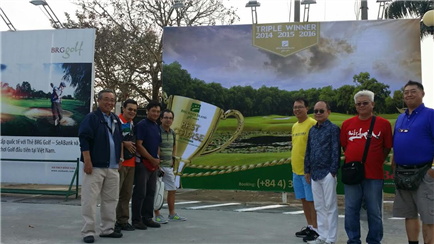 the golfers from Malaysia golf tournament expanded in January 2017 BRG Hanoi, Vietnam